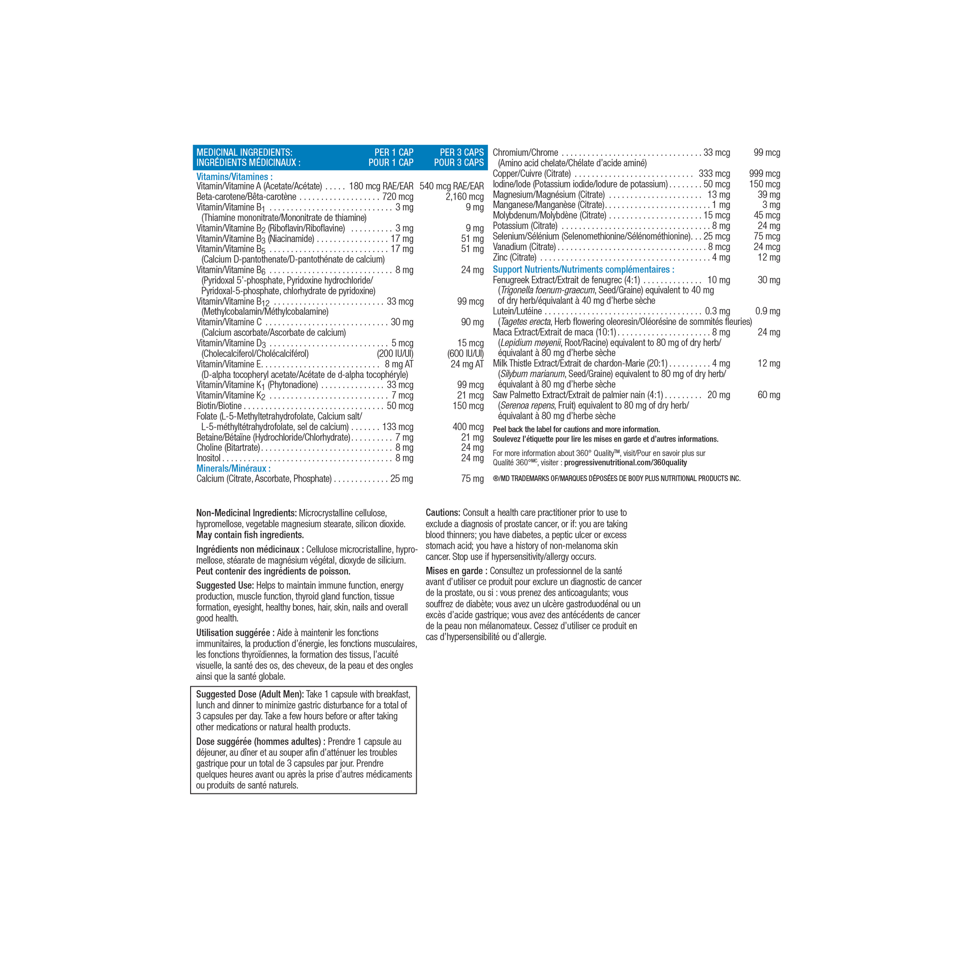 31001855 Progressive Multivitamin For Men PV1206_NFP