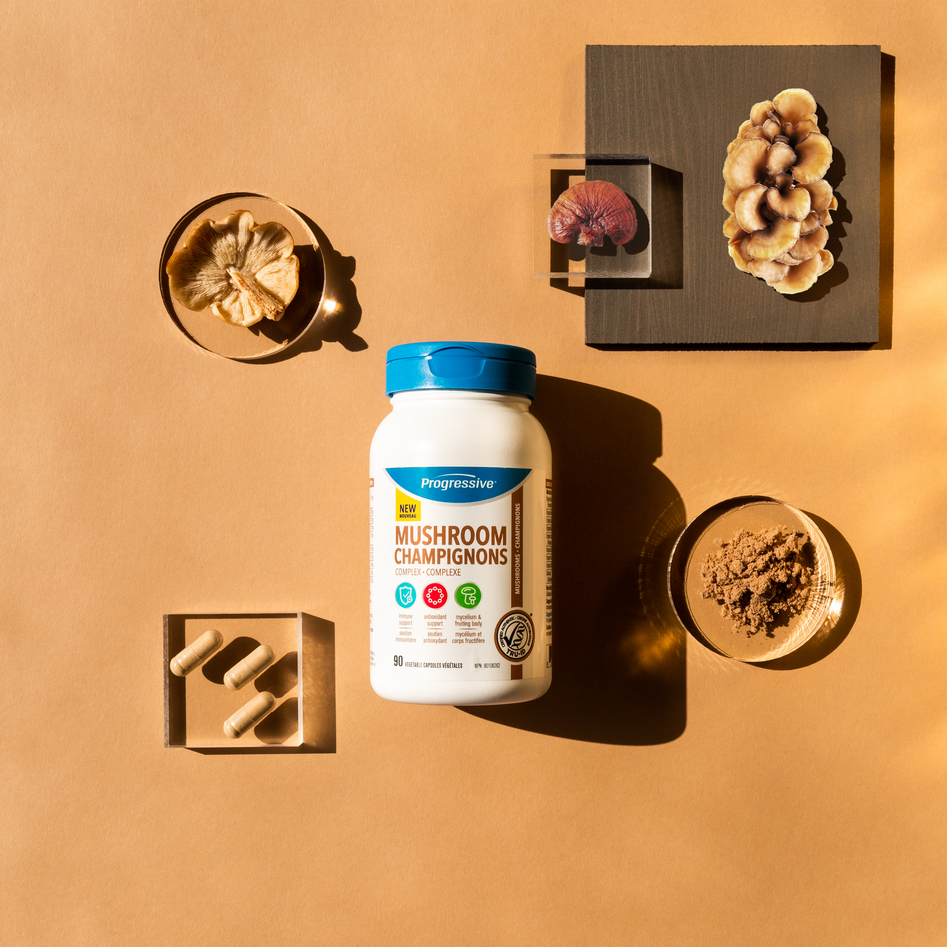 31001784 Progressive Mushroom Complex 90 Capsules PV9671_MK1