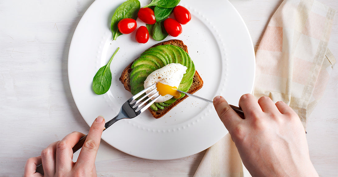 eggs on avocado toast