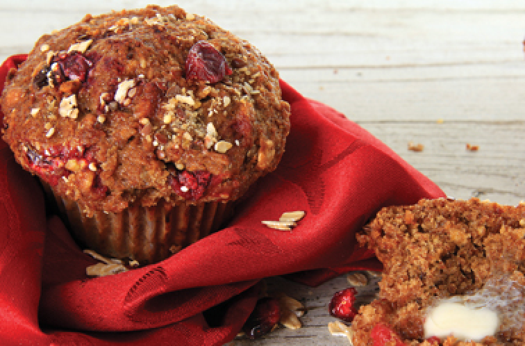 Flourless Cranberry Breakfast Muffins