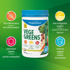 31001866 Progressive VegeGreens, Strawberry Banana, 265 g 1718-Vegegreens-PNC-265g_Claims
