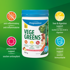 31001921 Progressive VegeGreens, Strawberry Banana, 265 g 1848 Vegegreens Strawberry Banana 265g_Product Claims
