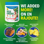 31001946 Progressive VegeGreens, Strawberry Banana, 265 g 1855 Vegegreens Strawberry Banana 530g_Featured Ingredients