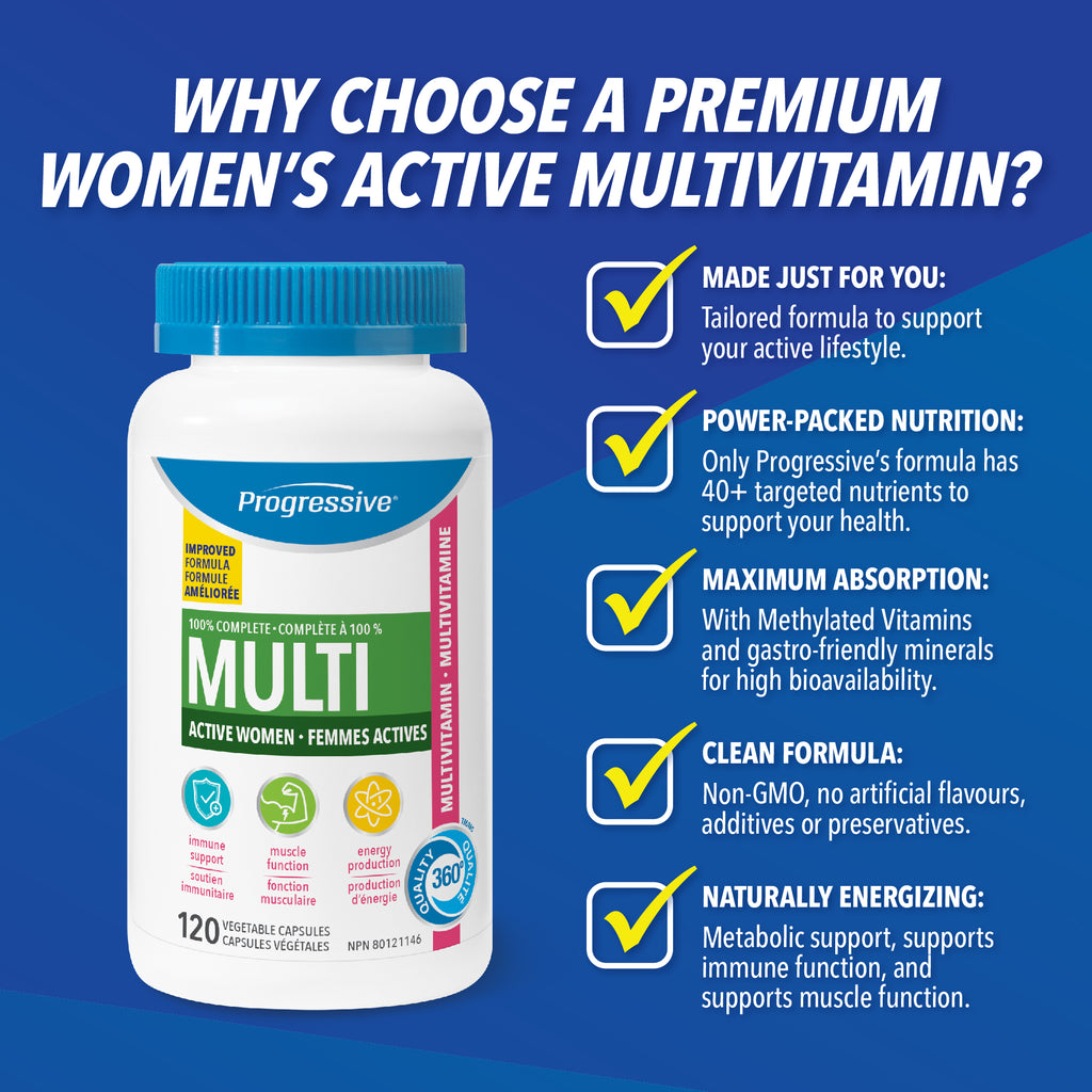 31001848 Progressive Multivitamin For Active Women Capsule 240275 Progressive Multivitamin Amazon 1138-03