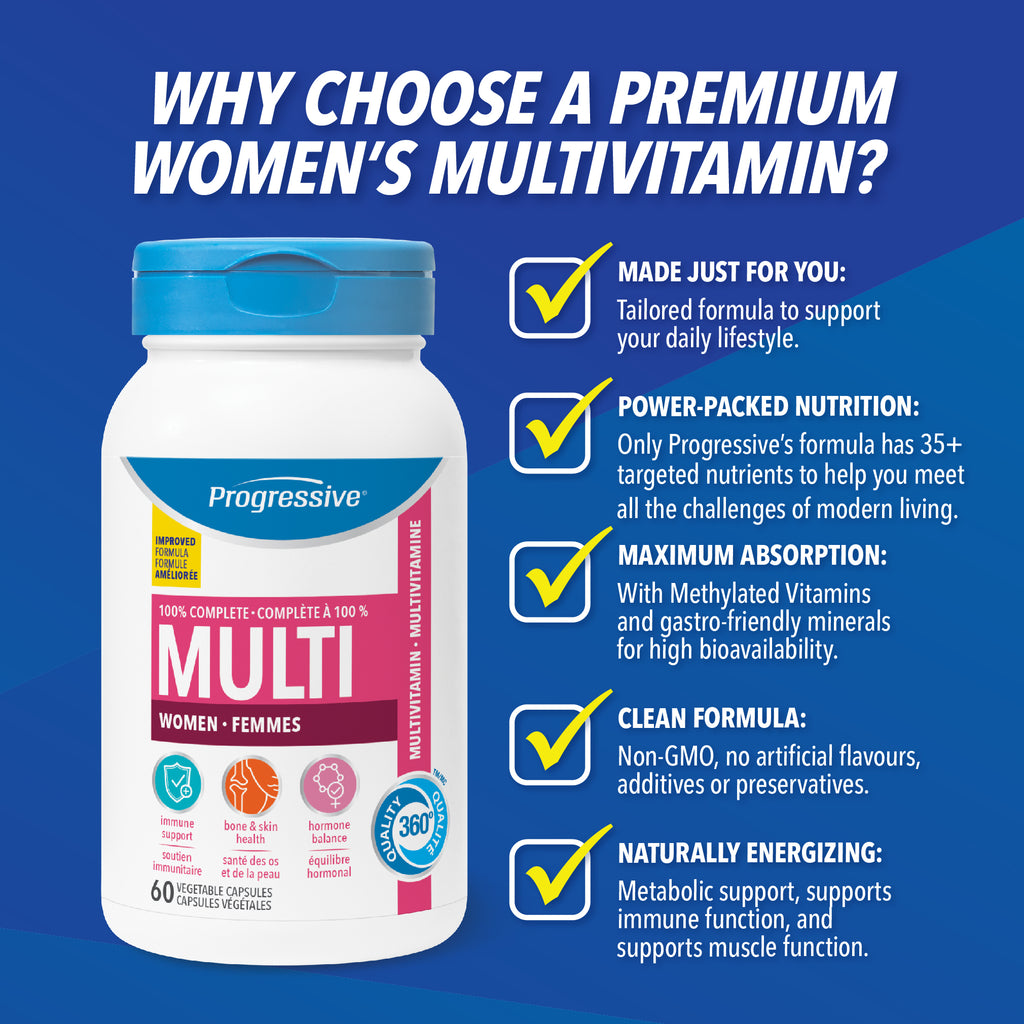 31001853 Progressive Women's Multivitamin Capsule 240275 Progressive Multivitamin Amazon 1220-03