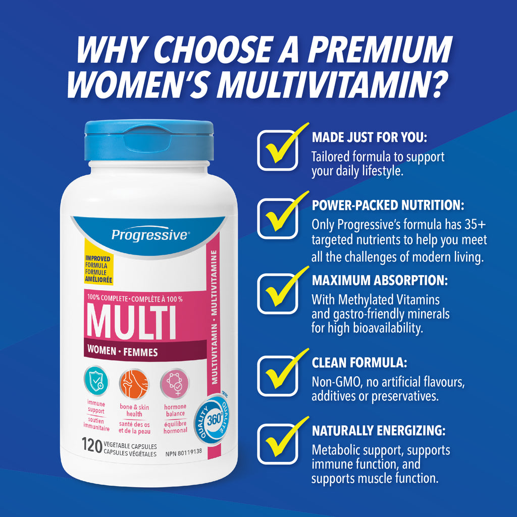 31001854 Progressive Women's Multivitamin Capsule 240275 Progressive Multivitamin Amazon 1237-03