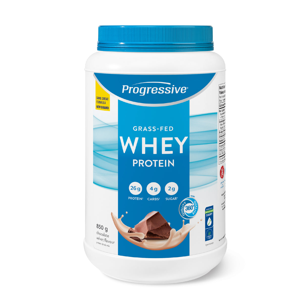 31001837 Progressive Grass Fed Whey Protein, Vanilla Delight, 850 g 240764 Progressive GFW Amazon_1329_Product Image EN