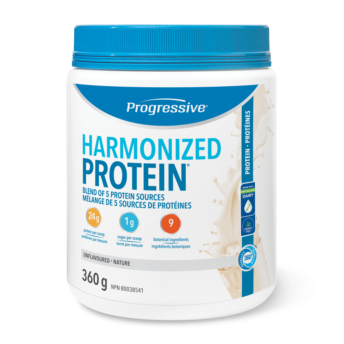 31001388 Progressive Harmonized Protein Powder 31001388_PRO_HarmonizedProtein_Unfl_360g_21004612_BTL_MAIN