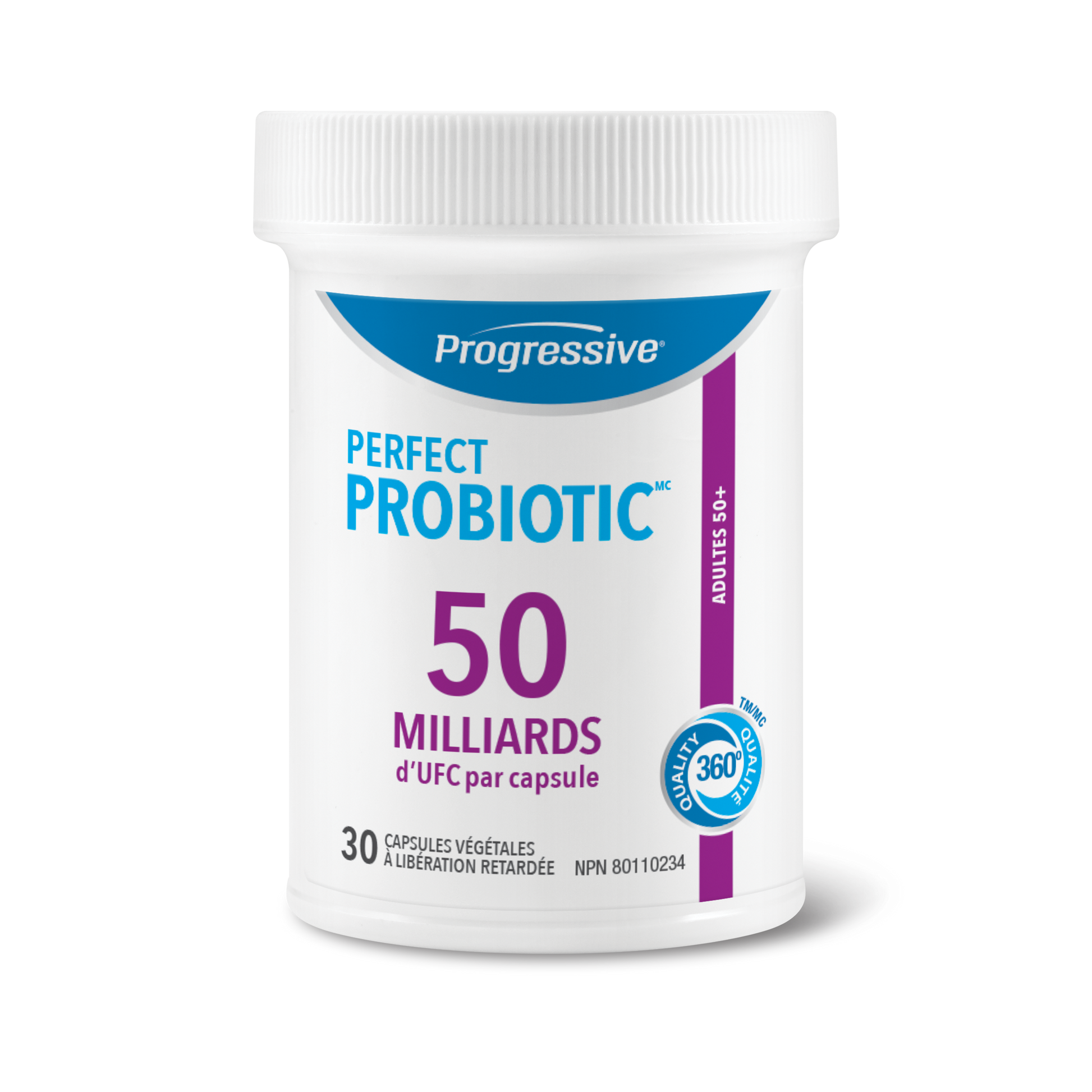 31001788 Progressive Perfect Probiotic Adults 50+ 50 Billion 30 Capsules 31001788_PRO_PerfectProbiotics_Adults50+_50B_729533_BTL_ALT2