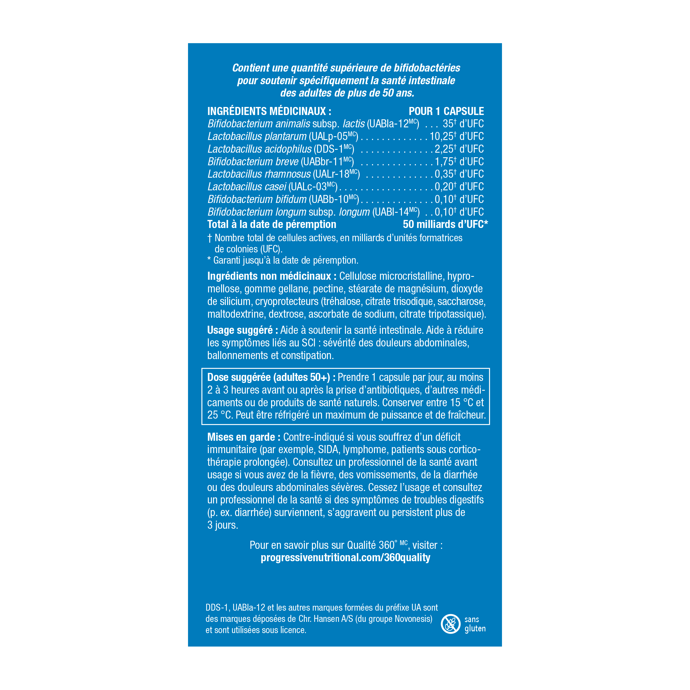 31001788 Progressive Perfect Probiotic for Adults 50+ 50 Billion CFU, 30 ct 31001788_PRO_PerfectProbiotics_Adults50+_50B_729534_NFP2