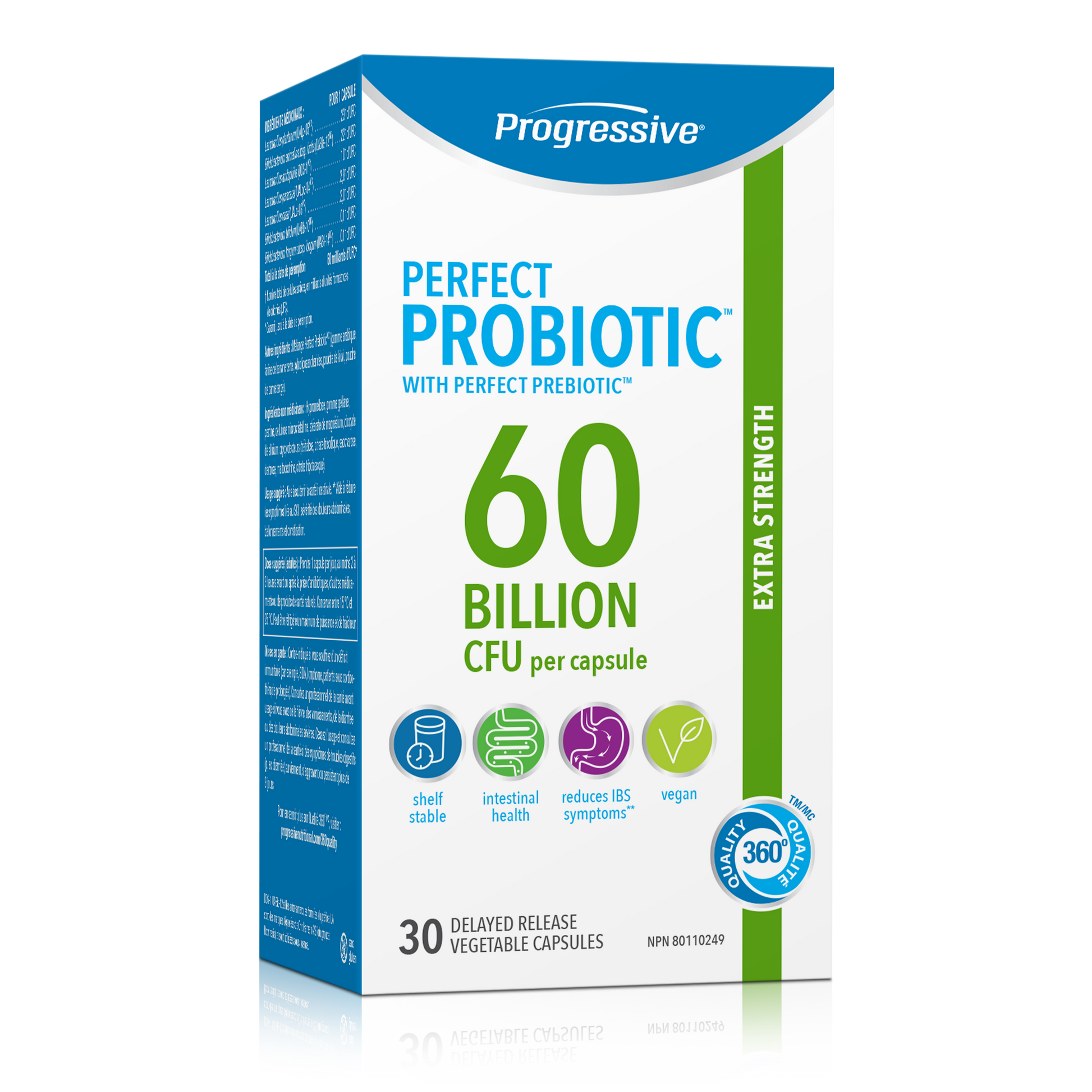 31001789 Progressive Perfect Probiotic 60 Billion Capsules 31001789_PRO_PerfectProbiotics_60B_30ct_729537_CTN_EN_MAIN