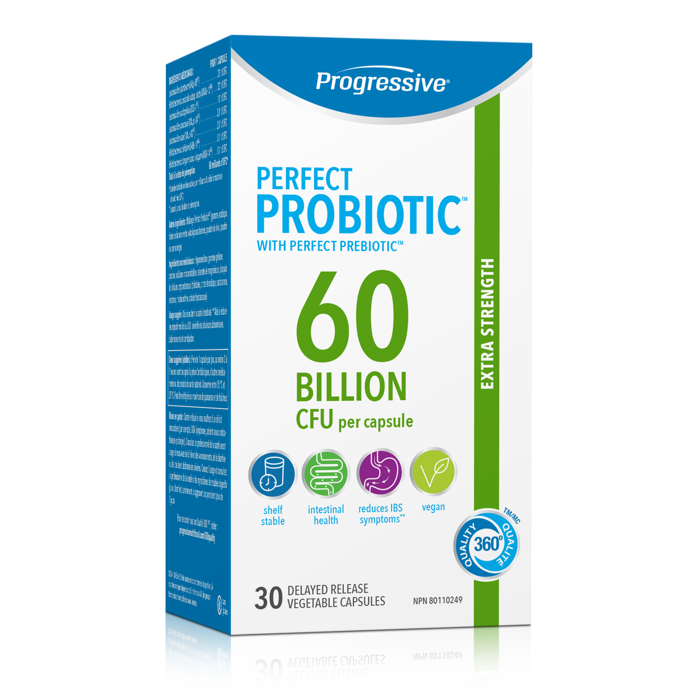 31001789 Progressive Perfect Probiotic 60 Billion Capsules 31001789_PRO_PerfectProbiotics_60B_30ct_729537_CTN_EN_MAIN