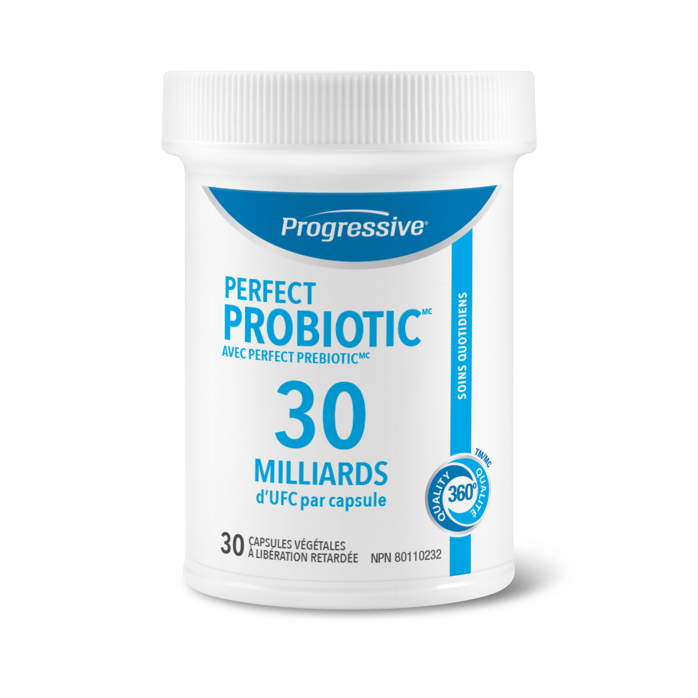 31001790 Progressive Perfect Probiotic 30 Billion Capsules 31001790_PRO_PerfectProbiotics_30B_30ct_729539_BTL_FR_ALT2