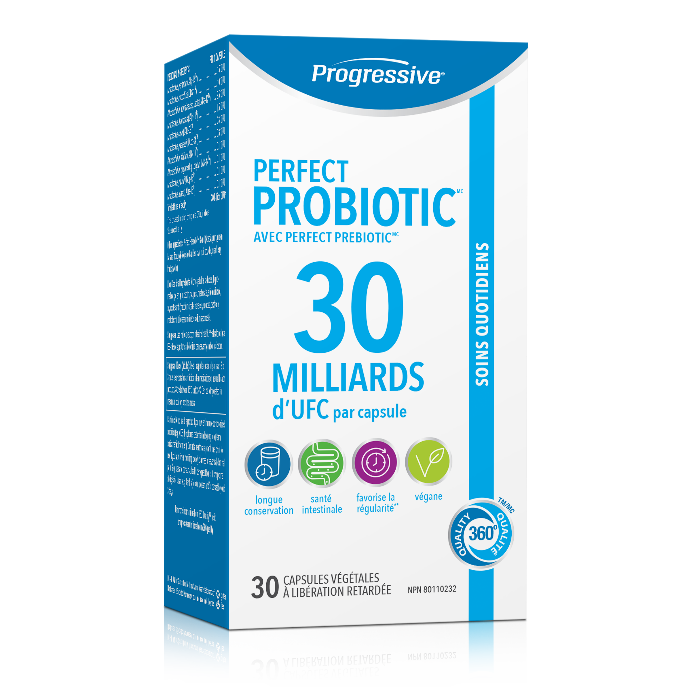 31001790 Progressive Perfect Probiotic 30 Billion Capsules 31001790_PRO_PerfectProbiotics_30B_30ct_729540_CTN_FR_MAIN2