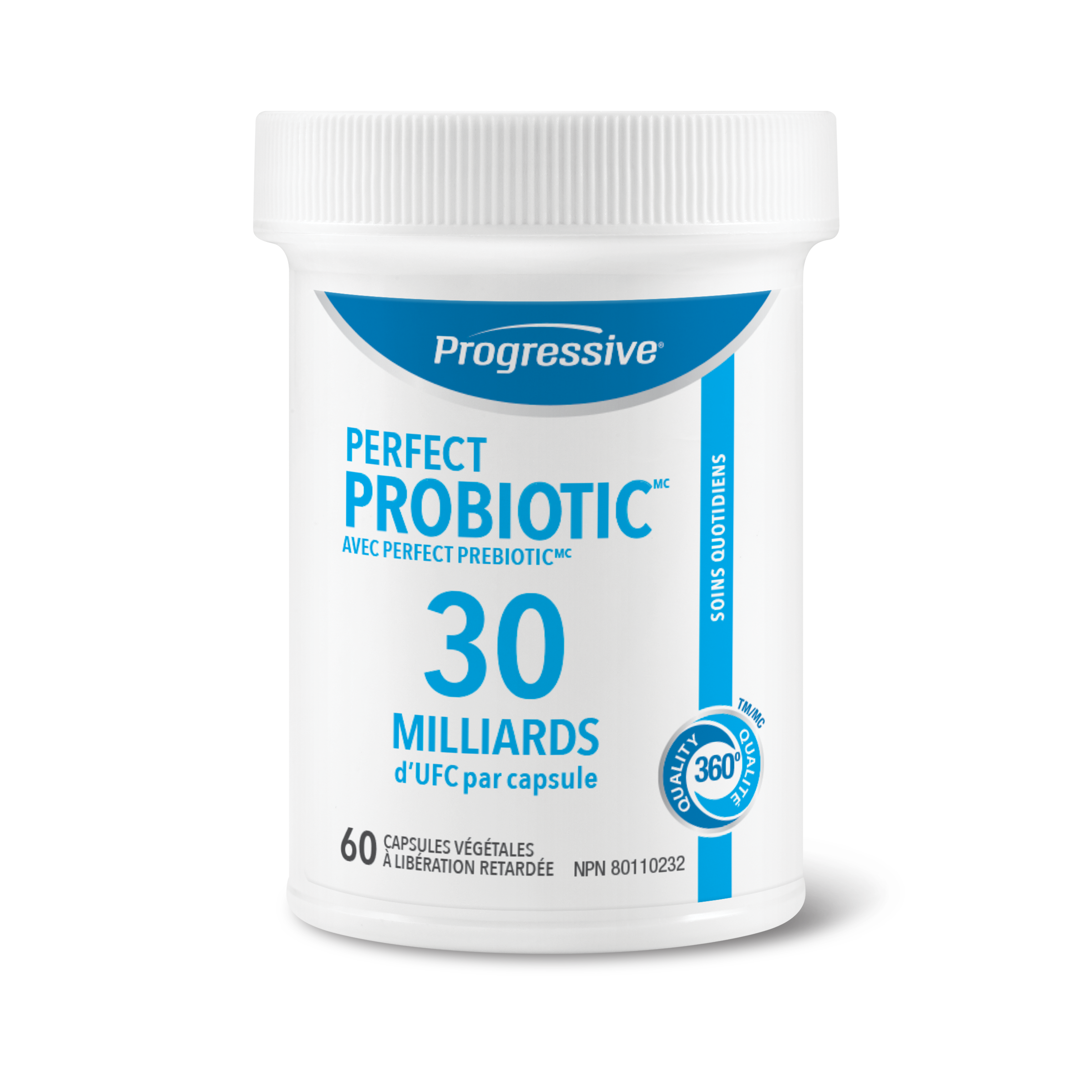 31001791 Progressive Perfect Probiotic 30 Billion Capsules 31001791_PRO_PerfectProbiotics_30B_60ct_729542_BTL_FR_ALT2