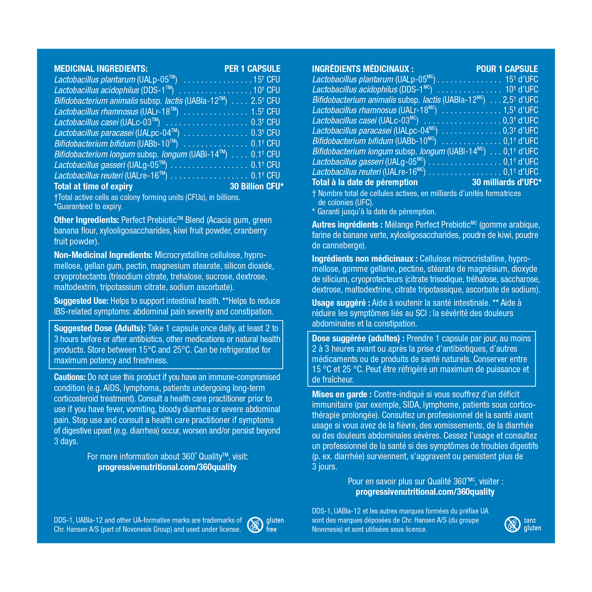 31001791 Progressive Perfect Probiotic 30 Billion Capsules 31001791_PRO_PerfectProbiotics_30B_60ct_729543_BI_NFP