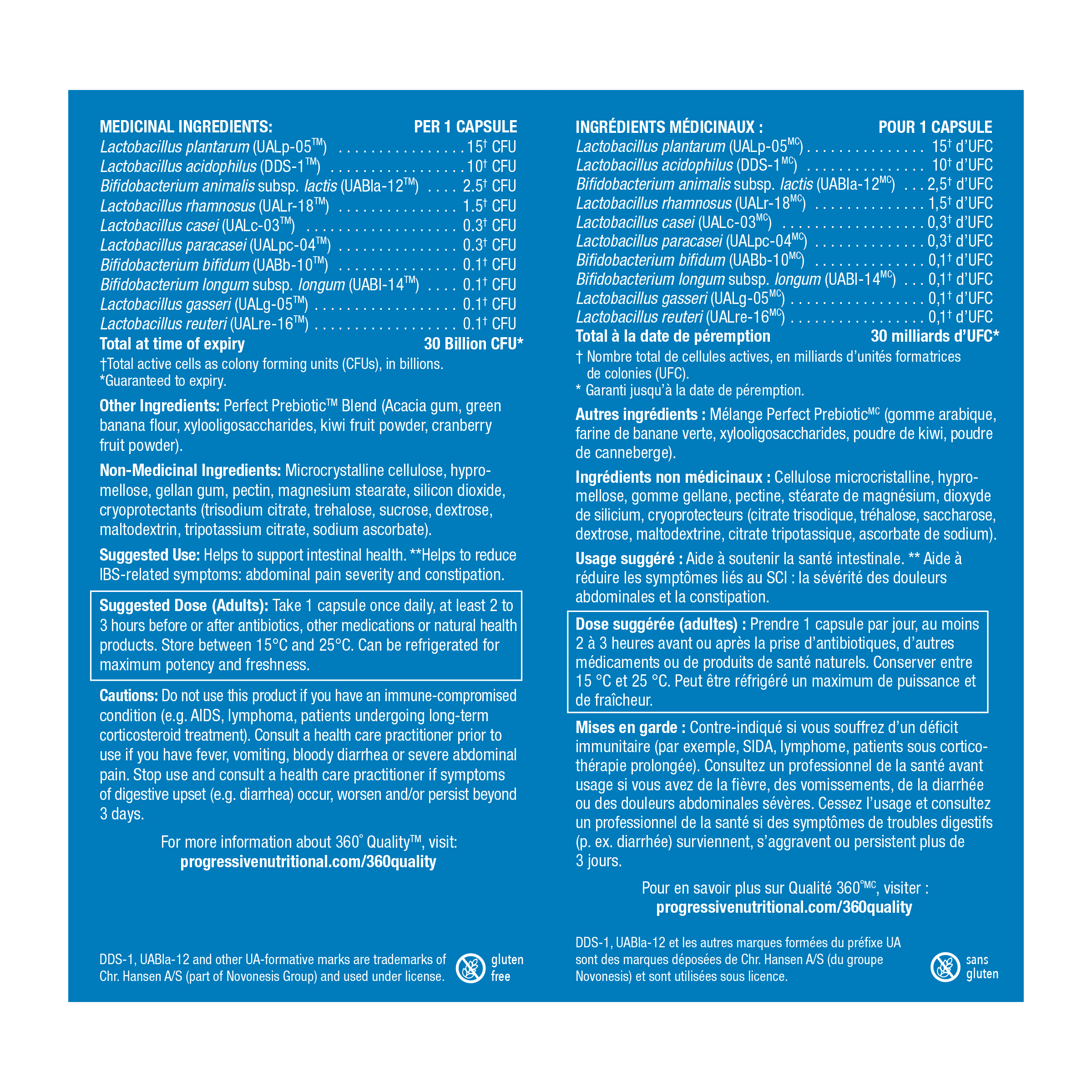 31001791 Progressive Perfect Probiotic 30 Billion Capsules 31001791_PRO_PerfectProbiotics_30B_60ct_729543_BI_NFP