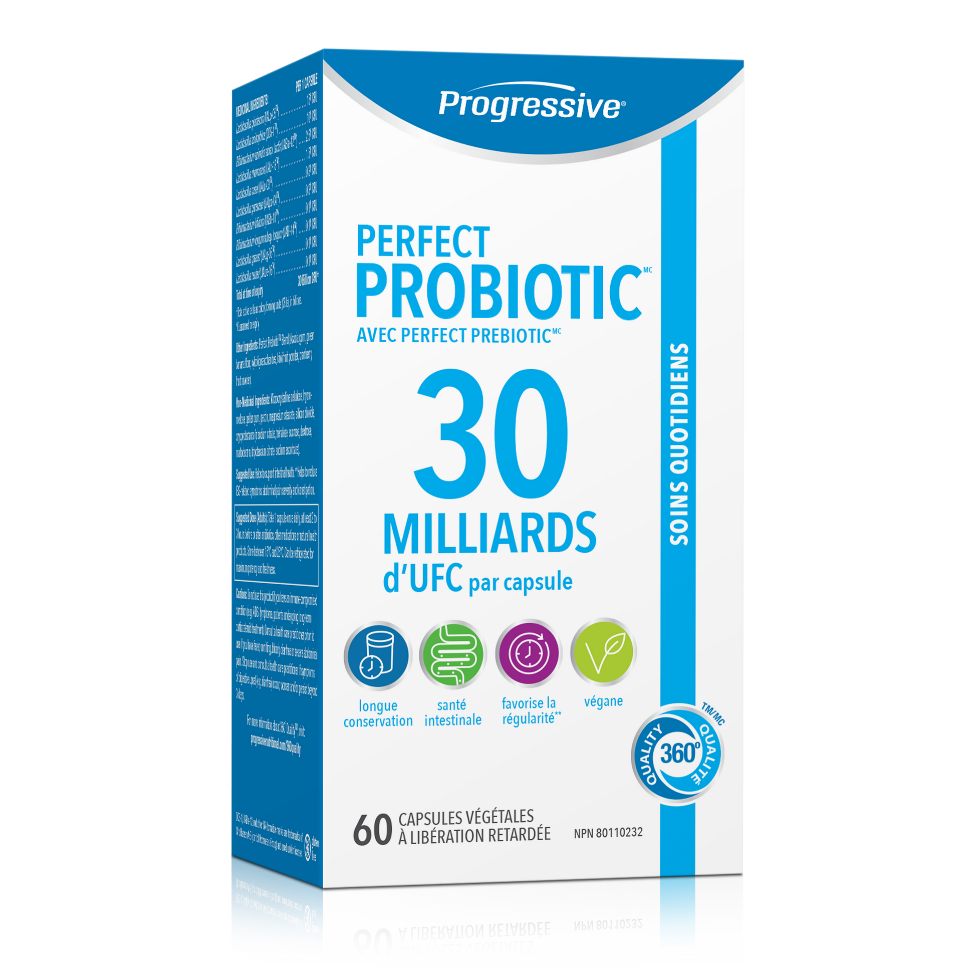 31001791 Progressive Perfect Probiotic 30 Billion Capsules 31001791_PRO_PerfectProbiotics_30B_60ct_729543_CTN_FR_MAIN2