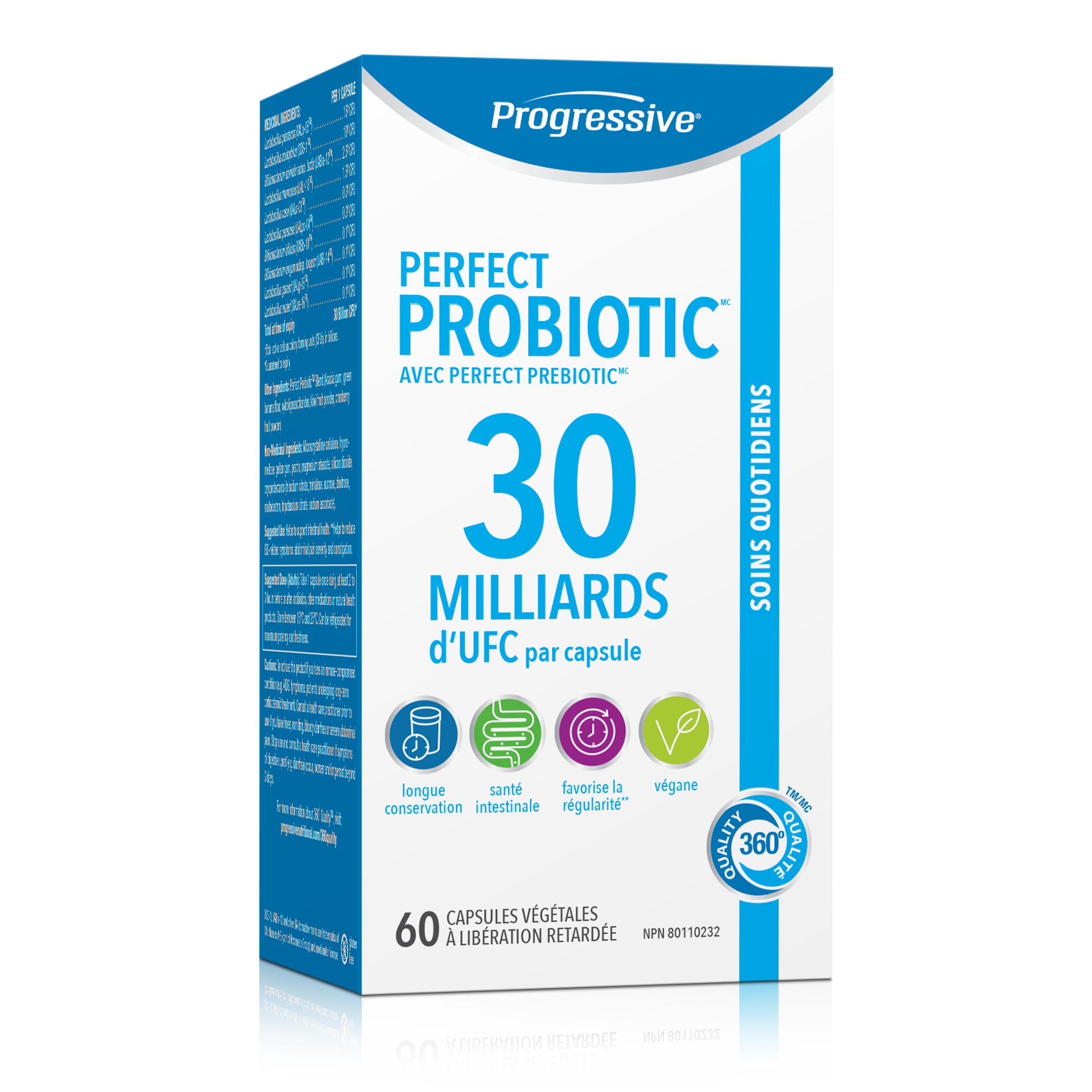 31001791 Progressive Perfect Probiotic 30 Billion Capsules 31001791_PRO_PerfectProbiotics_30B_60ct_729543_CTN_FR_MAIN2