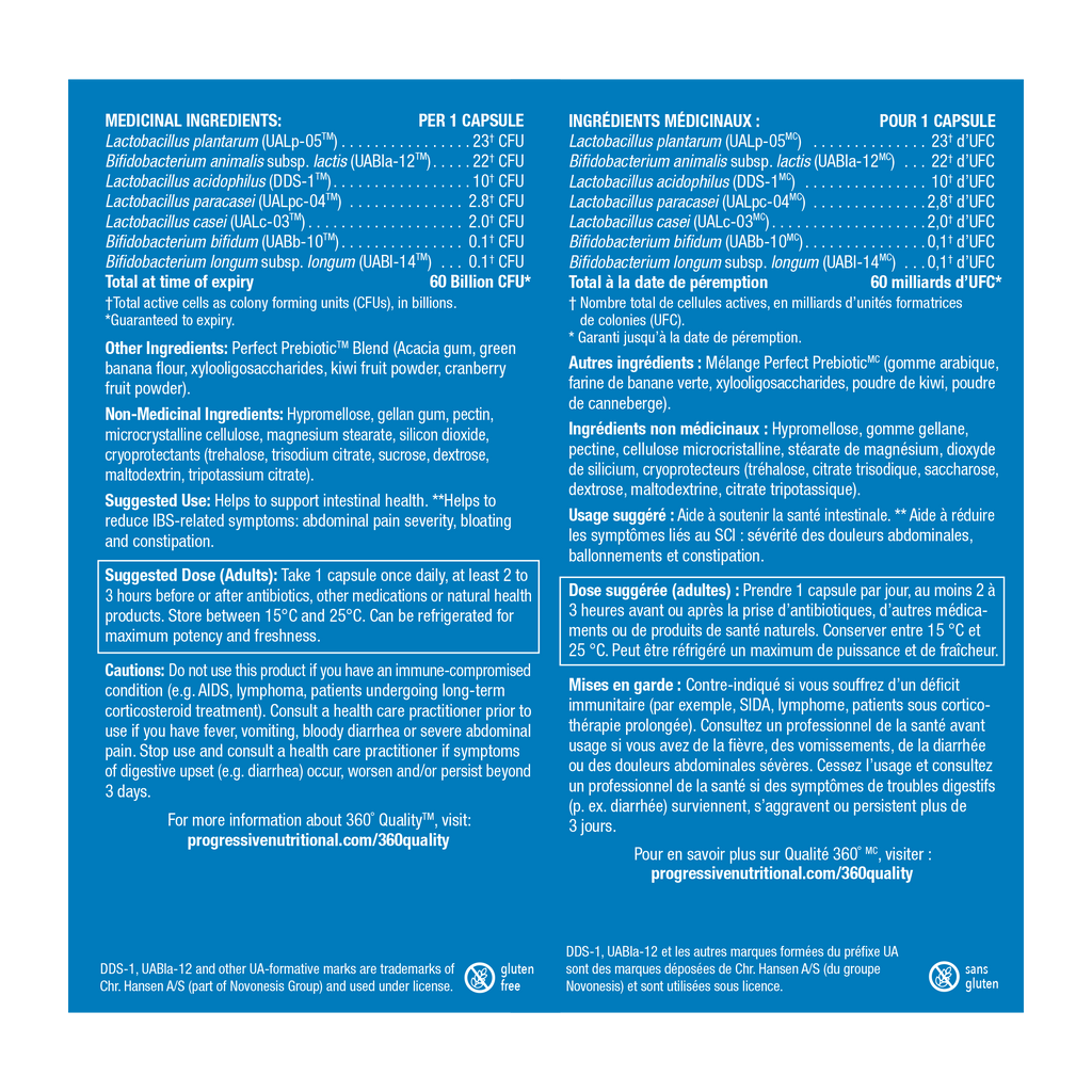 31001792 Progressive Perfect Probiotic 60 Billion CFU Capsule 31001792_PRO_PerfectProbiotics_60B_60ct_729546_NP_BI_NFP