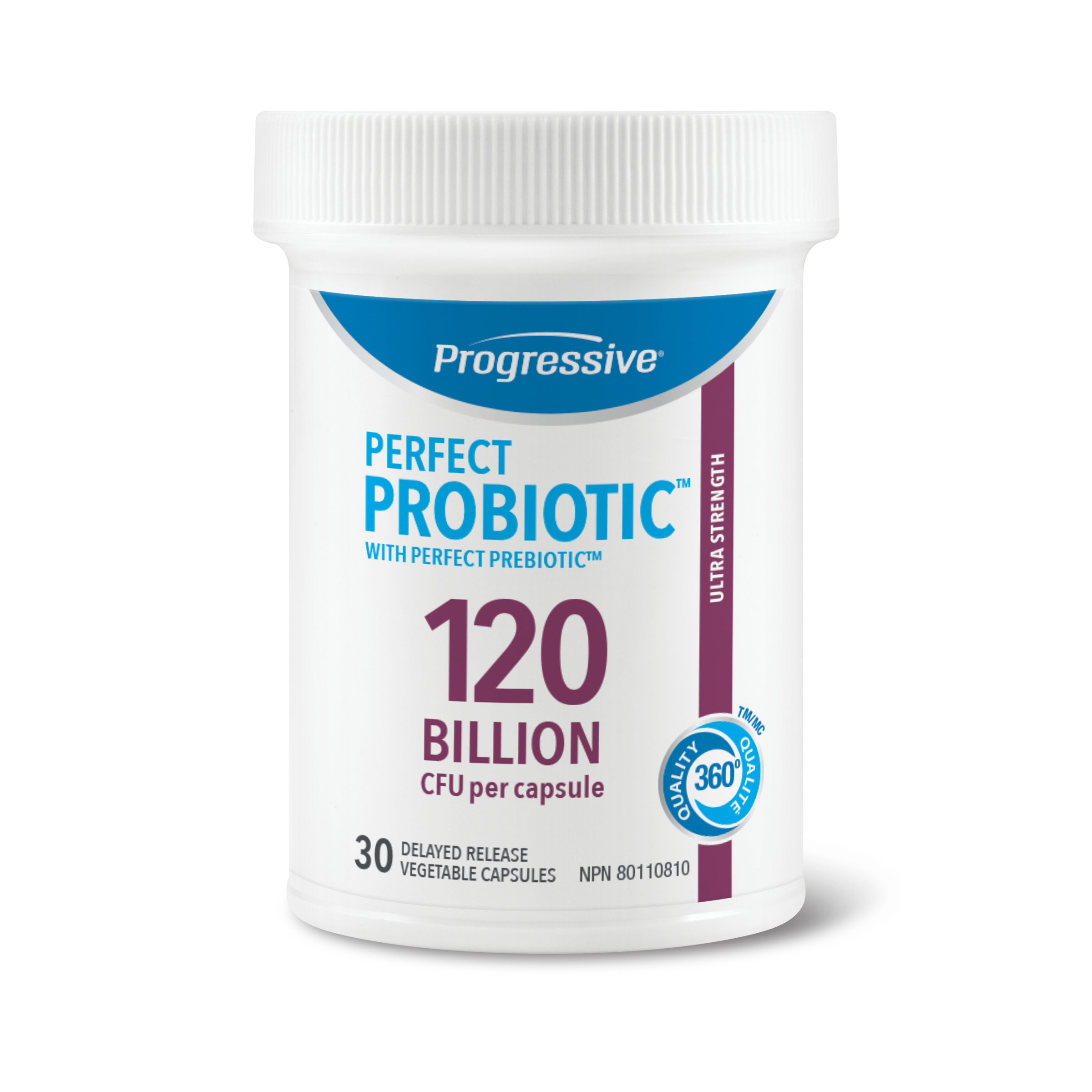 31001793 Progressive Perfect Probiotic 120 Billion 30 Capsules 31001793_PRO_PerfectProbiotics_120B_30ct_729548_BTL_ALT