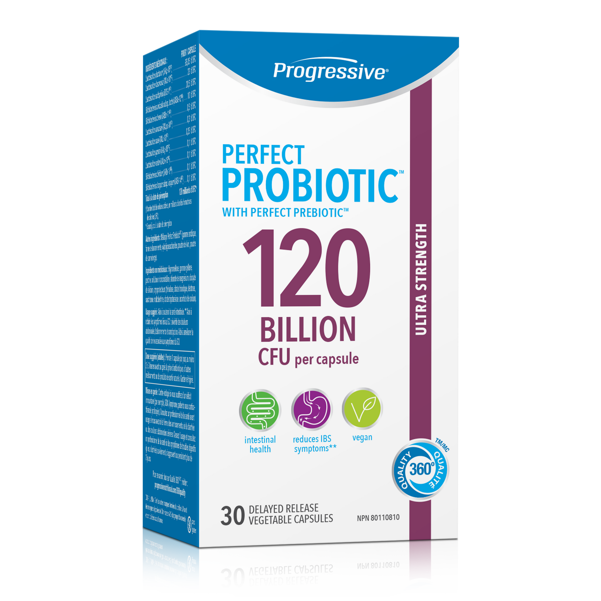 31001793 Progressive Perfect Probiotic 120 Billion 30 Capsules 31001793_PRO_PerfectProbiotics_120B_30ct_729549_CTN_MAIN