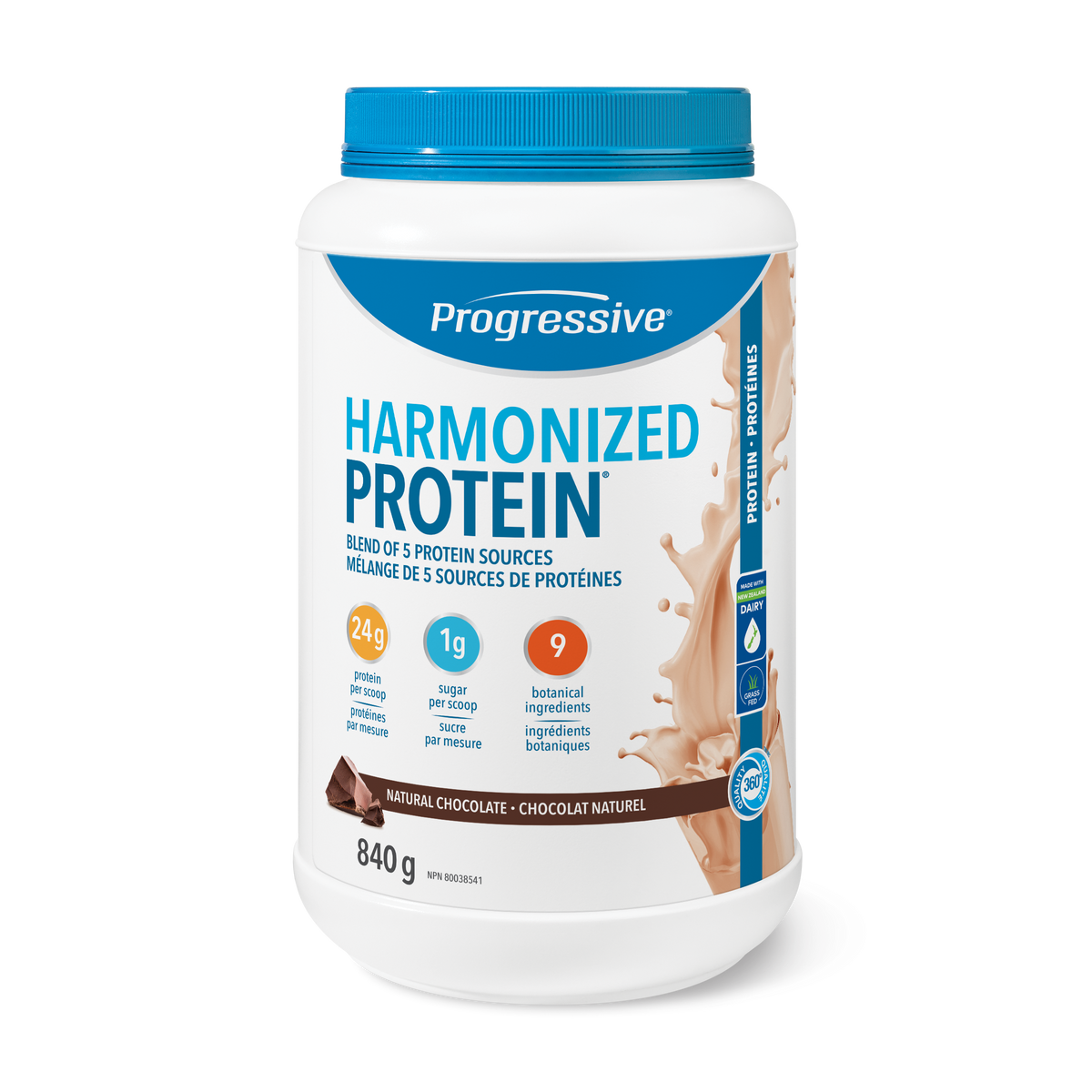 31001953 Progressive Harmonized Protein Powder 31001953_PRO_HarmonizedProtein_Chocolate_840g_21004613_BTL_MAIN