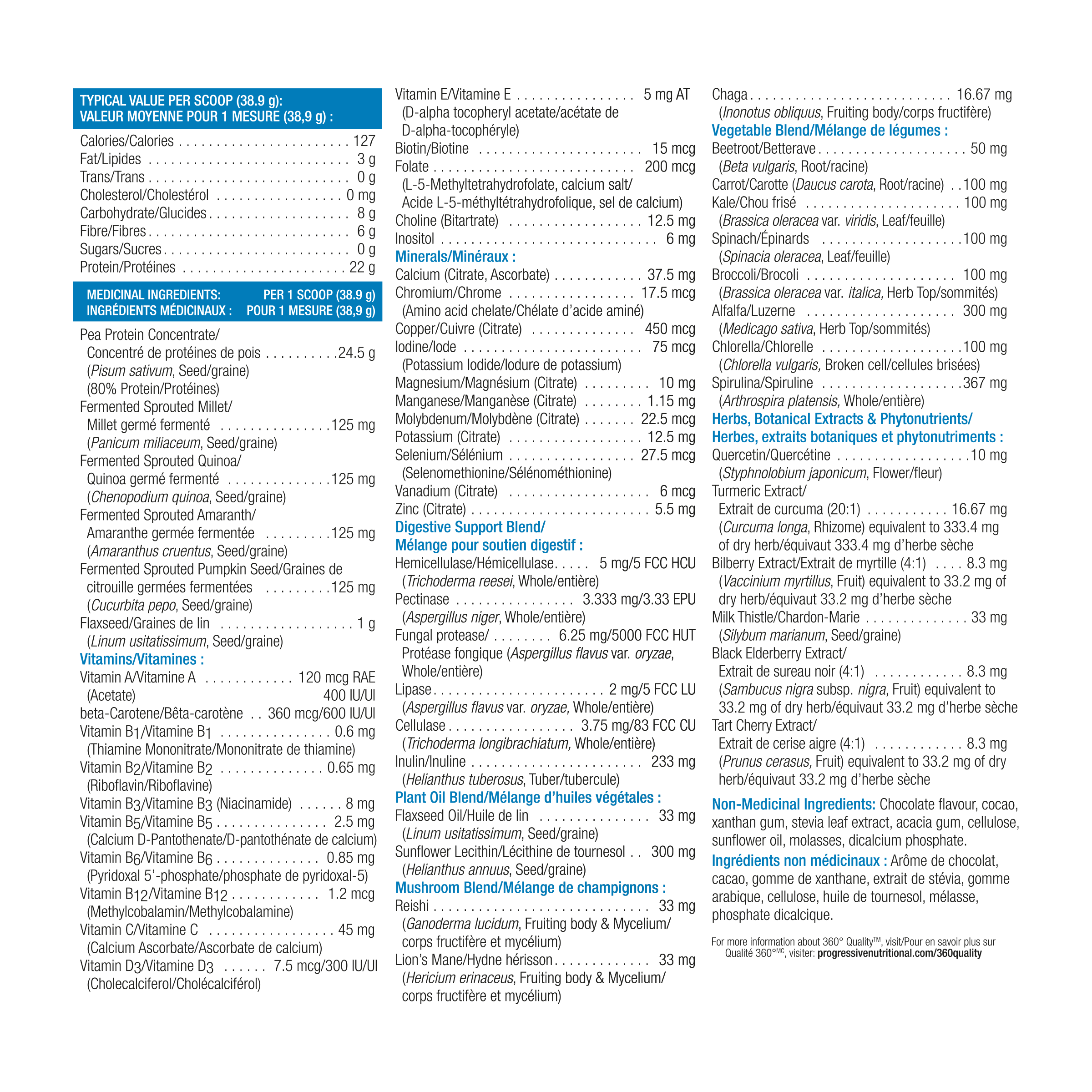 31002275 Progressive VegEssential All-in-One Protein Powder 31002275_PRO_VegEssential_Chocolate_856g_21004661_NFP