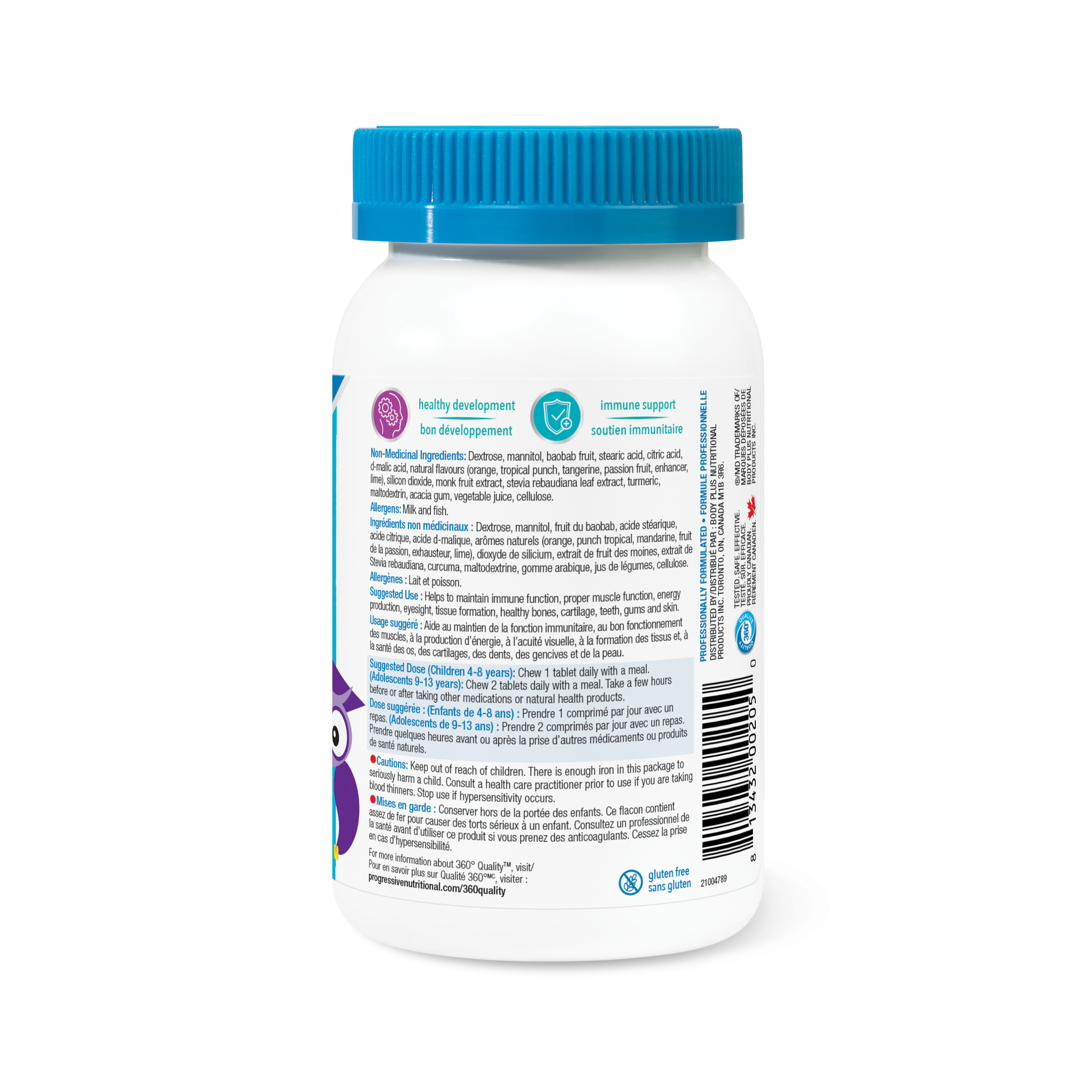 31002377 Progressive Kids Multivitamin Chewable Tablets 31002377_PRO_Kidsmulti_Chewable_Orange_60caps_21004789_BTL_DIR