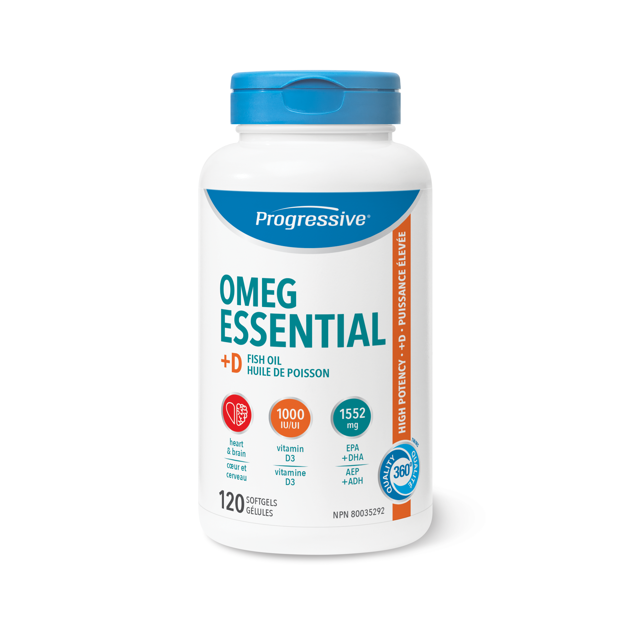 31001416 Progressive OmegEssential + D - Softgels, 60 ct 3627_V23_PRO_OmegEssential+D_500cc_BTL_MAIN