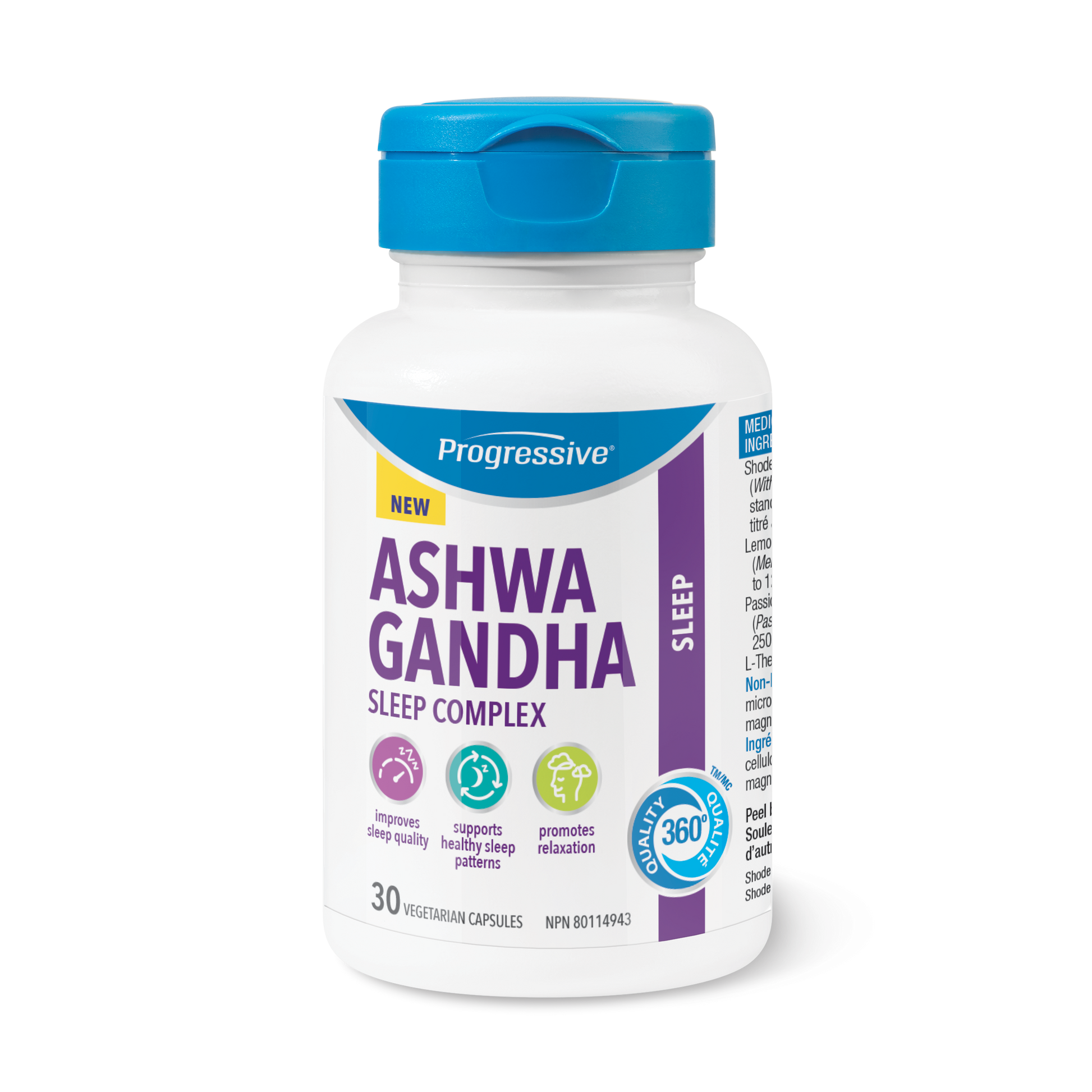 31001886 Progressive Ashwagandha Sleep Complex Vanilla Ice Cream Flavour 30 Capsules PV1008_MAIN