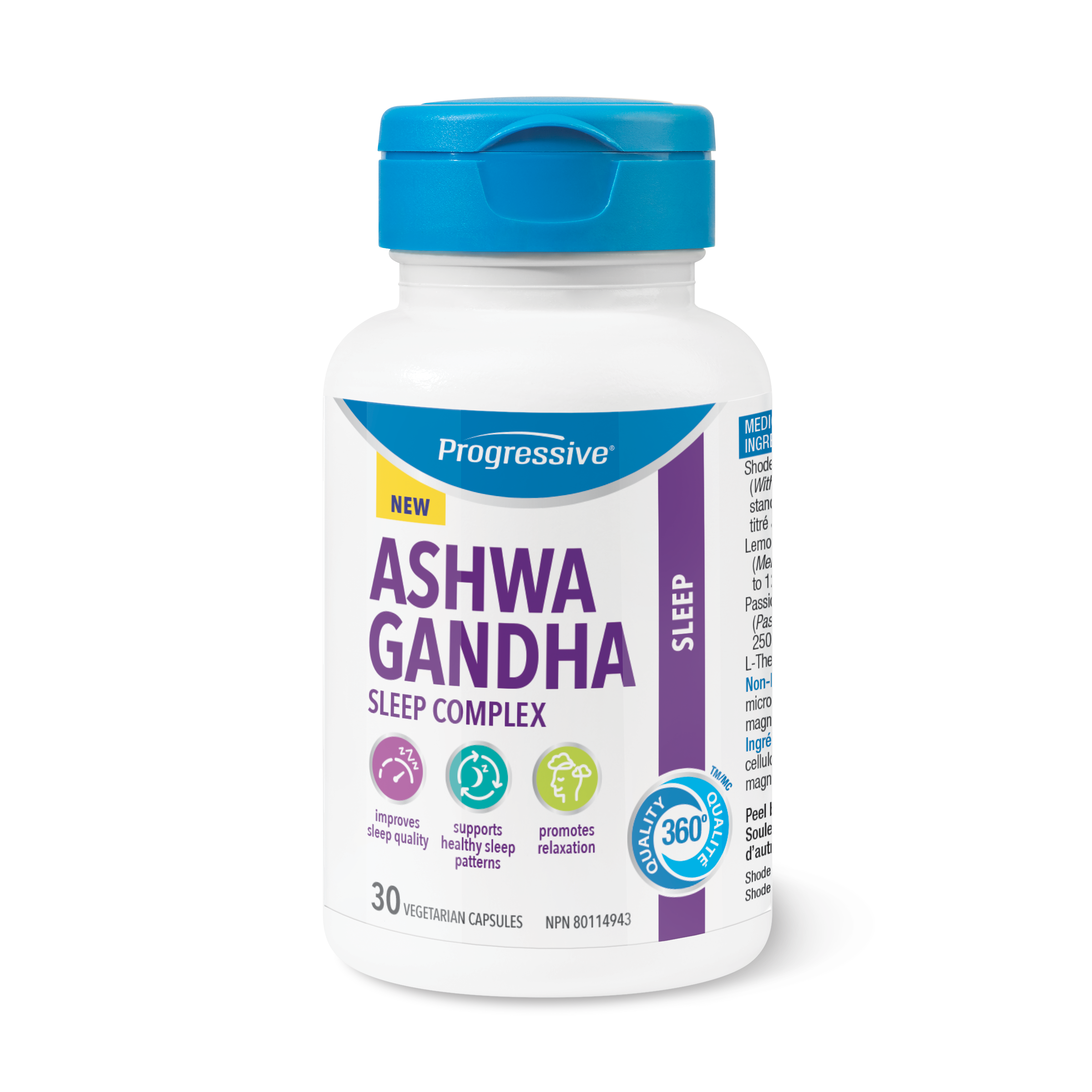 31001886 Progressive Ashwagandha Sleep Complex Vanilla Ice Cream Flavour 30 Capsules PV1008_MAIN