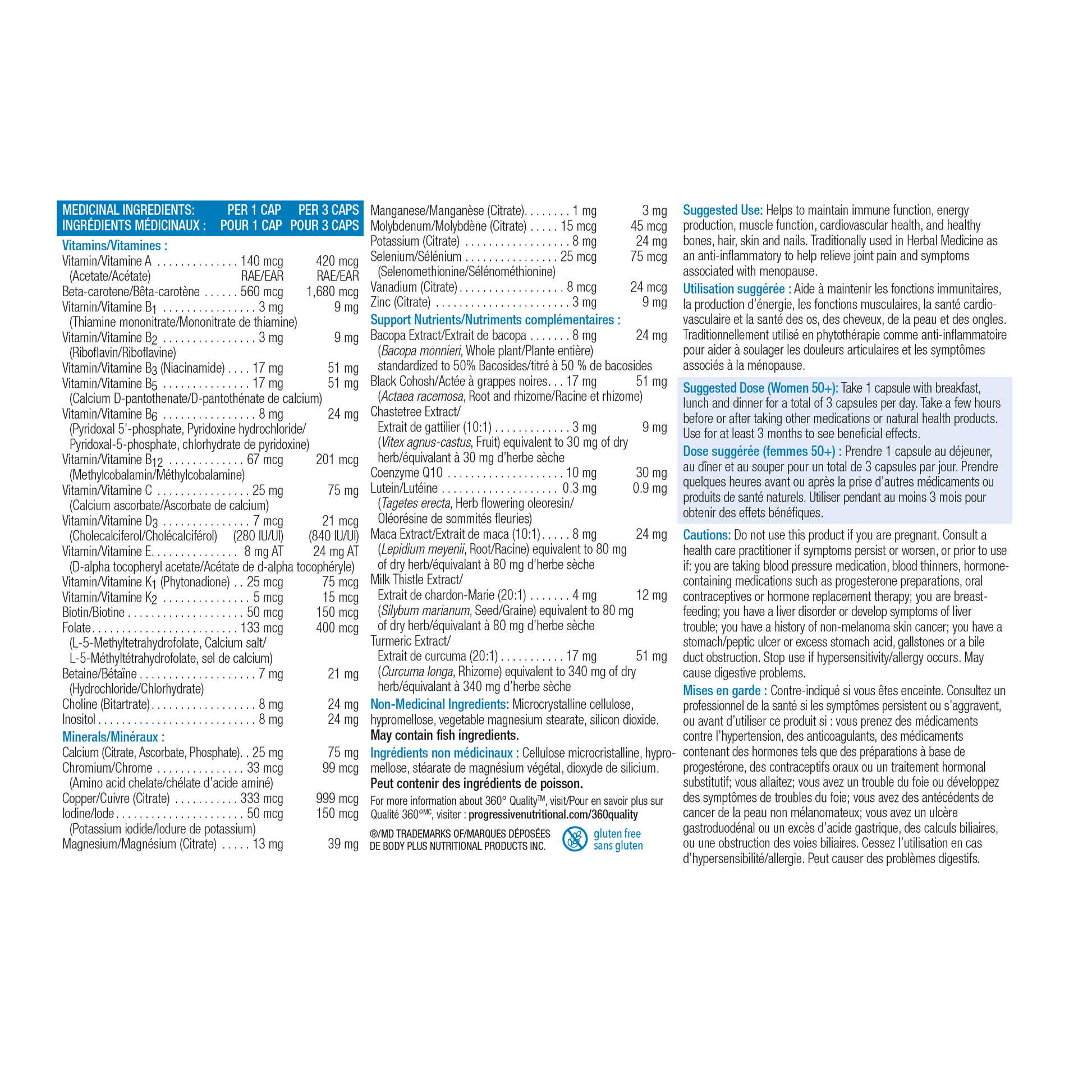 31001852 Progressive Multivitamin For Women 50+ PV1190_NFP