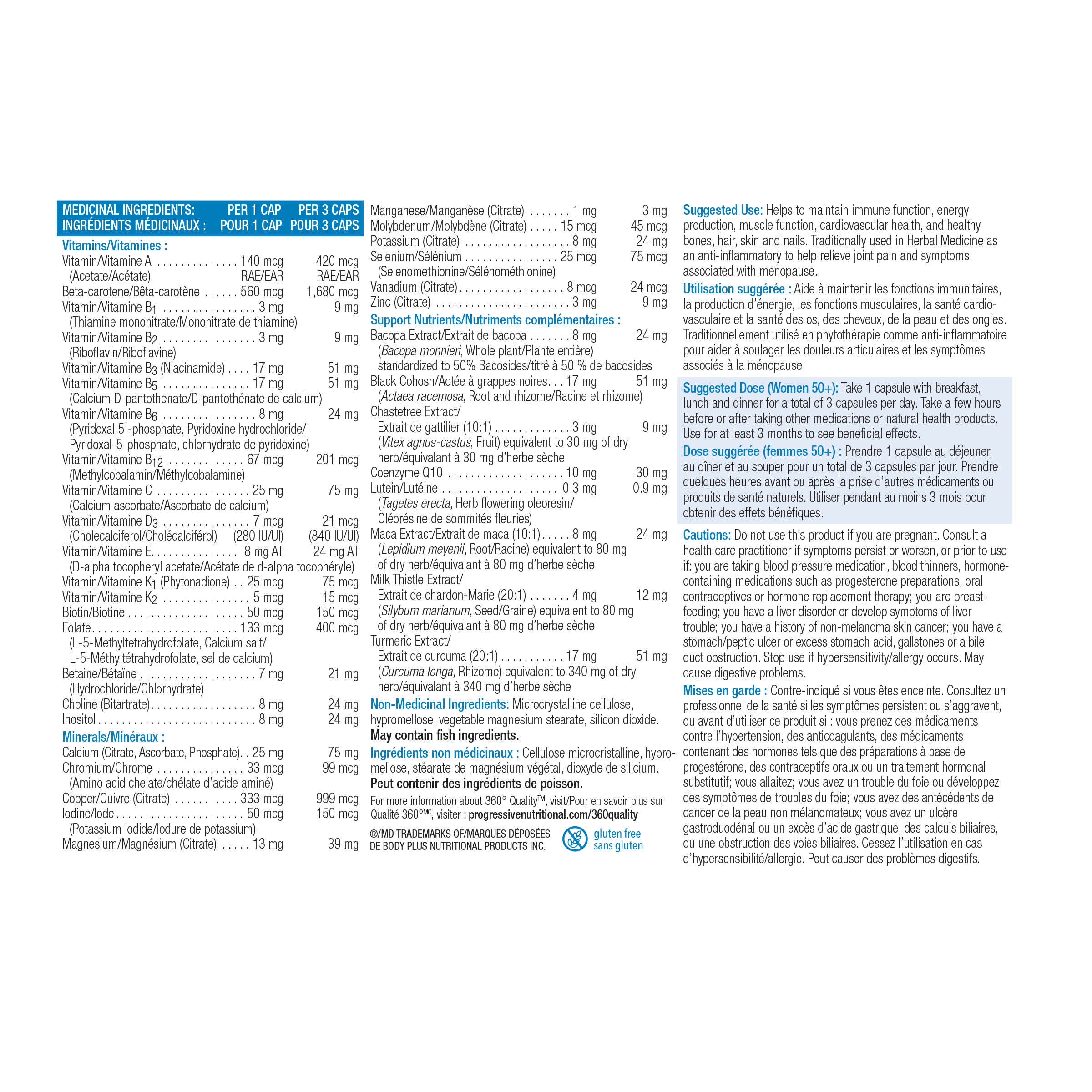 31001852 Progressive Multivitamin For Women 50+ PV1190_NFP