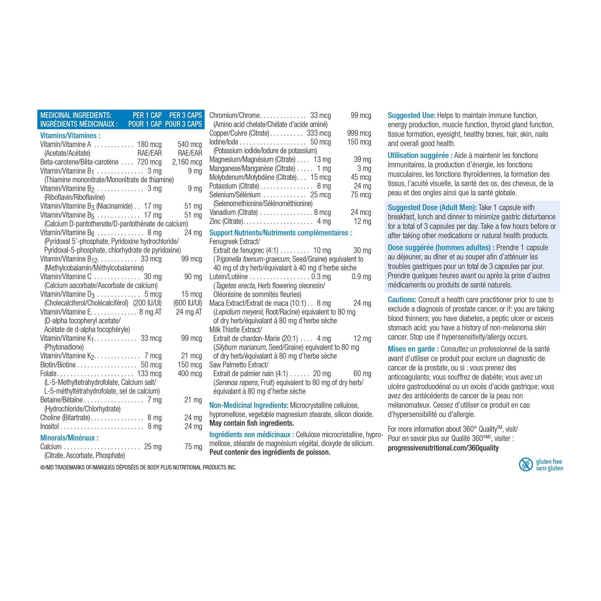 31001856 Progressive Multivitamin For Men PV1213_NFP