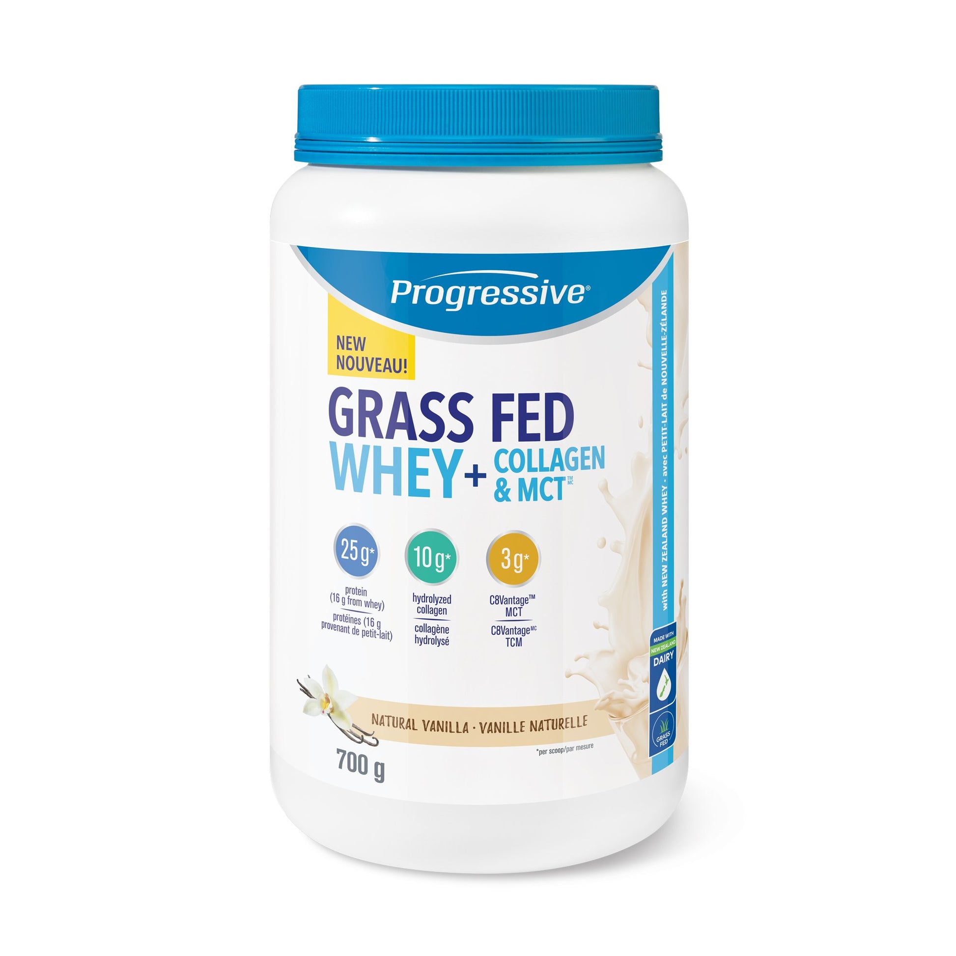 31001973 Progressive Grass Fed Whey + Collagen & MCT Chocolate Flavour 700 g PV3424_MAIN