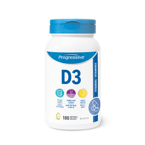 31001673 Progressive Vitamin D3 180 Softgels PV3519_MAIN