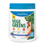 Progressive VegeGreens Daily Superfood & Adaptogen Powder Drink Mix - Blueberry Medley Flavour 
